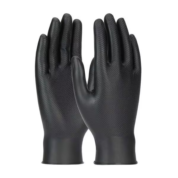 Grippaz Skins, Disposable Gloves, 6 mil Palm, Nitrile, Powder-Free, M ( 8 ), 50