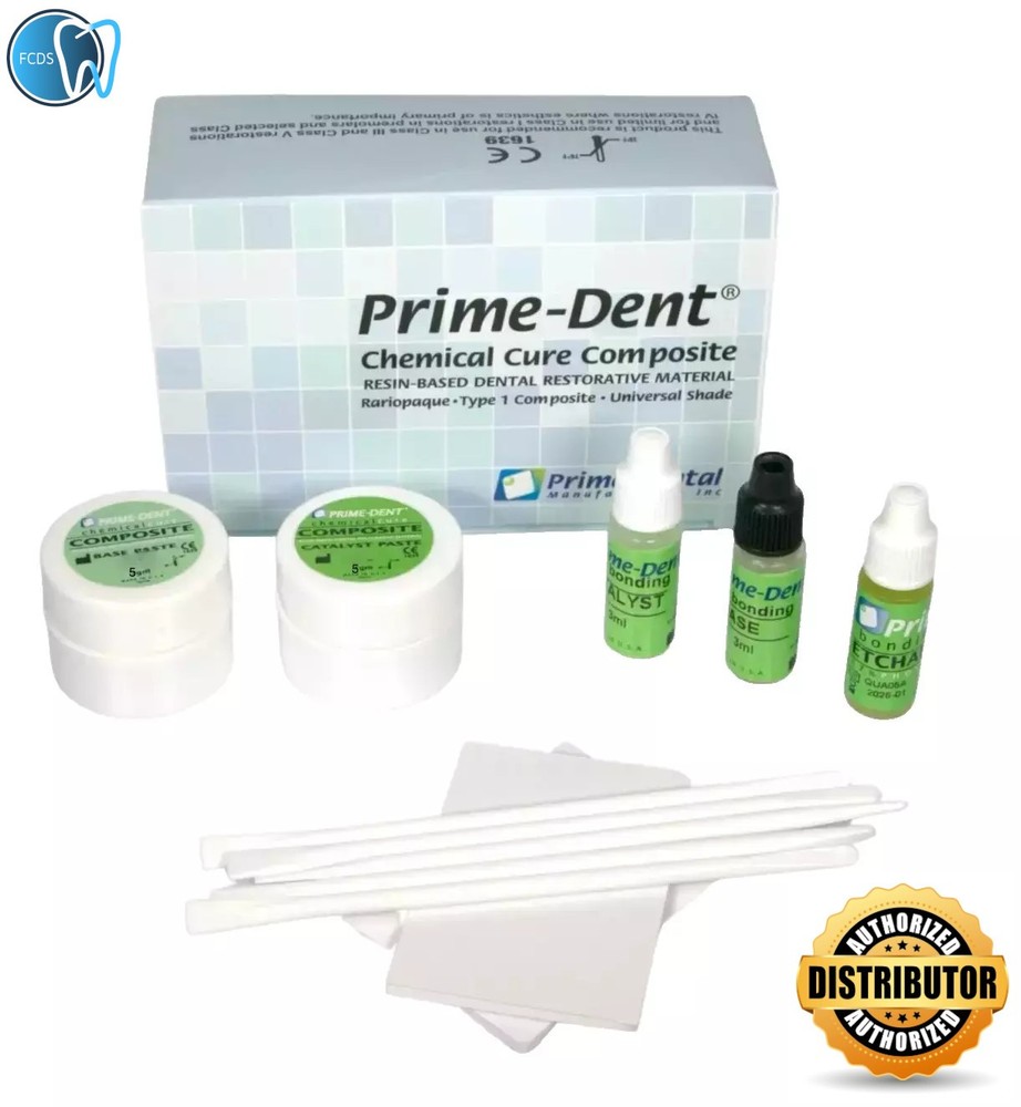 Prime-Dent Dental Self Cure Composite Cracked Tooth Kit Repair 5g