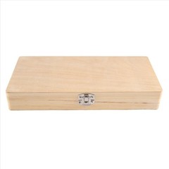 1pcs Wooden Microscope Slide Storage Box – Holds 50 Slides Securely – NEW