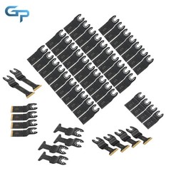 55 Pcs 6 Types Oscillating Saw Blades Multi Tool Blades Kits for Metal & Wood