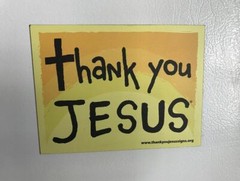 Thank You Jesus Magnets size: 6 x 4.5