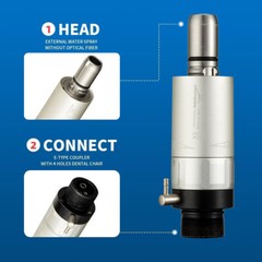 Slow Low Speed Handpiece Air Motor E-type 4 Holes Micromotor YX Dental