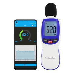 Bluetooth Decibel Meter Digital Sound Level Meter Portable SPL Meter 30~130dB…