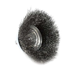 S1844 3-Inch Wire Cup Brush 1/4-Inch Shank – Fine Crimped Wire 4500 RPM