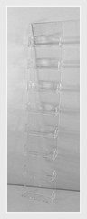 8-Pocket Clear Acrylic Wall-Mount Business Card Holder