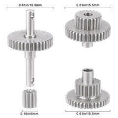 Transmission Gear Set Stainless Steel High Speed Diff Gear for Traxxas TRX4M …