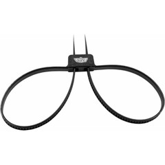 Uzi Single-Use Riot Double Cuff Restraints Black 500 Count Flex Cuffs