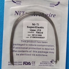 10Packs Dental Super Elastic NITI Arch Wires Orthodontic Round Natural Form Arcs