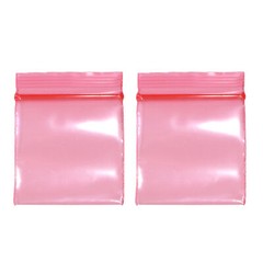 New Flat Red Plastic QuickQlick™ Bag Pouches Different QTY and Sizes
