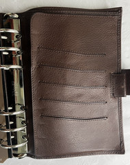 Gillio Firenze Compagna Personal 30mm Dark Brown Italian Leather Planner