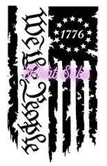 Sublimation Print We The People Flag Ready To Press Heat Transfer
