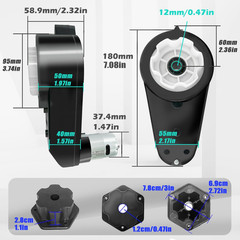24V High-Speed Motor Gearbox Upgrade Kit for Power Wheels – Durable Steel Gears