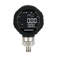 MEASUREMAN Digital Pressure Gauge 0-10000 PSI Bluetooth 1/4 NPT SS MA360