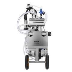 VEVOR Electric Cow Milking Machine Milking Equipment 25L 304 Stainless Steel