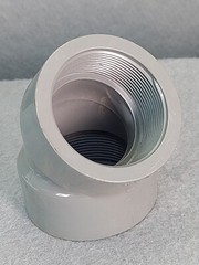 Spears® 819-020 Standard 45° Elbow 2″ FNPT SCH 80 CPVC F437 Female Threaded