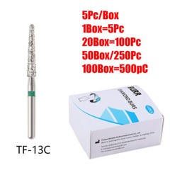 50*Dental Diamond Burs Ball Round for High Speed Handpiece Medium FG 1.6mm BR SA