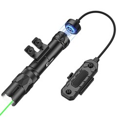 EZshoot 2500 Lumens Rifle Laser Light Combo Compatible with M-Rail, Black