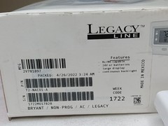 Carrier T2-NAC01-A Bryant Legacy – T2-nac01-a Non-programmable Ac Thermostat