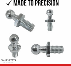 M8 Ball Stud 10mm (3/8″) for Lift Supports – Gas Strut End Fitting, 1/2″ Thread