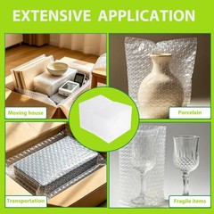 High-PQ Bubble Pouches Wrap, Clear Not Self-Seal 100PCS-6x10Inches,