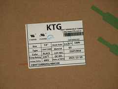 KTG CB-HFT1000 2x Mil Spec Single Wall Heat Shrink Tubing 1/4″ x 330ft Spool