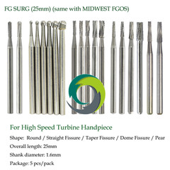 Wave Dental Surgical Burs Long Carbide Bur 25mm 557 557L FG 4 6 330 High Speed