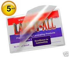 LAM-IT-ALL Hot Laminating Pouches 2-1/2 x 3-5/8 School Card [pack of 100] 5 Mil