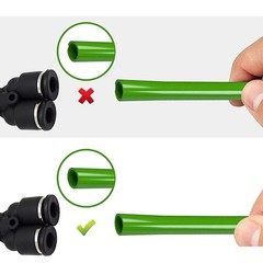 10 PCS 3/8 Inch Push To Connect Fittings Y Air Splitter Union Hose Pneumatic