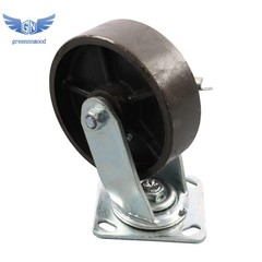 4PCS 6″ Heavy Duty Casters Cast Iron Wheels,Load Capacity 1300LBS with Brake