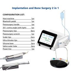 AZDental 2in1 Piezo Surgery Bone Cutter System/Surgical Implant Motor System LED