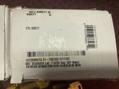 300 X Falcon KB577G Key Blanks G Keyway Nickel Silver 6 Pin NOS (6 boxes of 50)