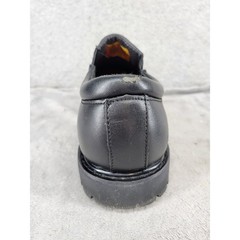 Skechers Work Boots Relaxed Fit Memory Foam Slip Resistant Black Leather 7.5