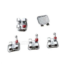 22X AZDENT Dental Orthodontic Braces Brackets Metal Mini Roth 022 Hooks 345 FDA