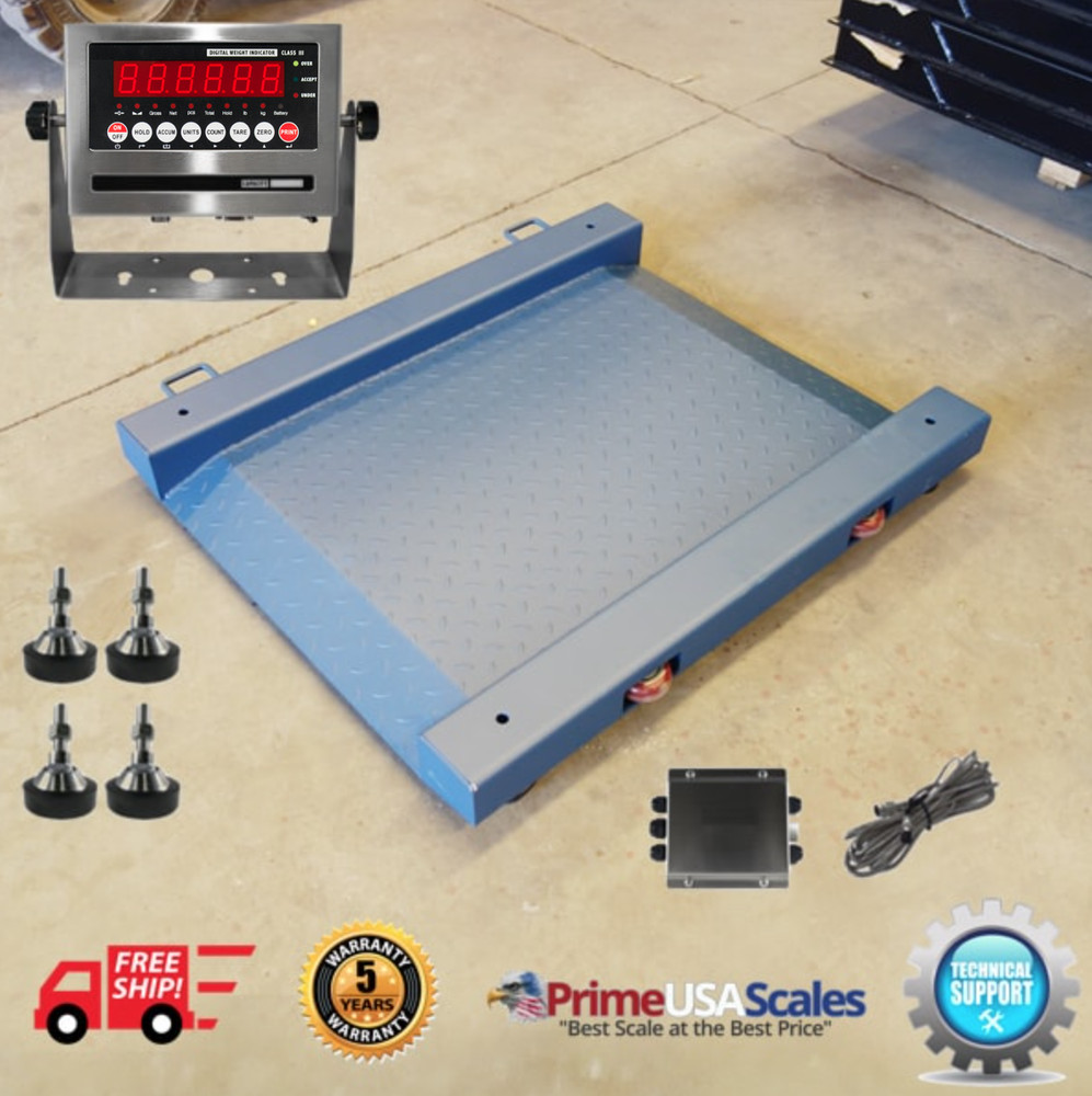 Prime OP-917 NTEP Drum Scale 38″ x 32″ x 3.5″ 1,000 lb x .2 lb 5 Yr Warranty