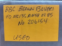 Bbc Brown Boveri Servo Motor 65V 8 Amp FD MC13S A6158 02 85 No 206154 Used