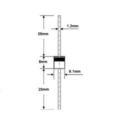5PCS 6A10, 10A10, 20A10 | 1000V 1KV Axial Rectifier Diode Solar or GP | US Ship