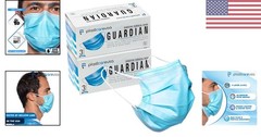100 Blue 4-Ply ASTM Level 3 Face Masks – Tested & Latex Free for Ultimate Safety
