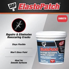 1 qt Dap 12278 ElastoPatch White Pro-Grade Elastomeric Patching Compound, Pack