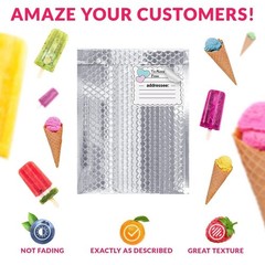 Thermal Bubble Mailer 6.5×10.5 in 100 Pack, Insulated, Waterproof, Cold Shipping