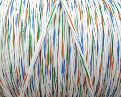 M27500-20RC4U00 20/4 Silver-Coated Copper PTFE Insulated Twisted Quad, 25ft