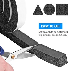 Foam Strips with Adhesive, 1 Inch Wide X 1 Inch Thick, Neoprene Weather Strip…