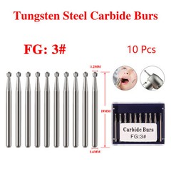 Dental Tungsten Carbide Bur FG Dills Round Type For High Speed Handpiece