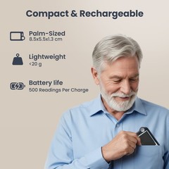 Touch Screen EKG Monitor Heart Monitor with ECG Cable AI-ECG Analysis via App