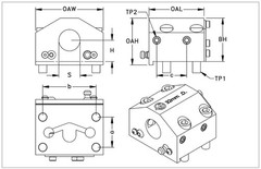 BOT20, 1″ Ø Internal (ID) Static Turning Holder