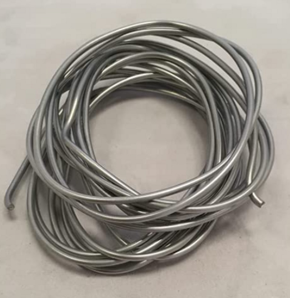 RotoMetals Zinc Wire .091 inch Diameter 10 Feet 99.9% min Made in USA