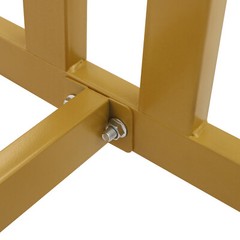 Modern Gold Clothing Display Rack Stand Retail Rolling Garment Hanger w/Wheels