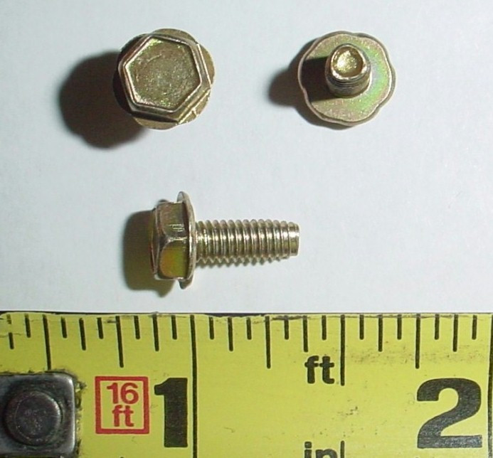 25 ea M4-.7 x 10 mm Hex Washer Head Screws Cadmium