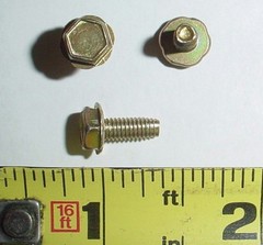 25 ea M4-.7 x 10 mm Hex Washer Head Screws Cadmium