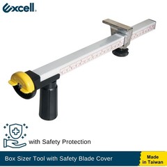 Excell Cardboard Box Resizer Tool, Easy Box Sizer with Safety Blade Cover