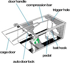 Kensizer Humane Rat Trap, Chipmunk Rodent Trap That Work for Indoor and Outdoor